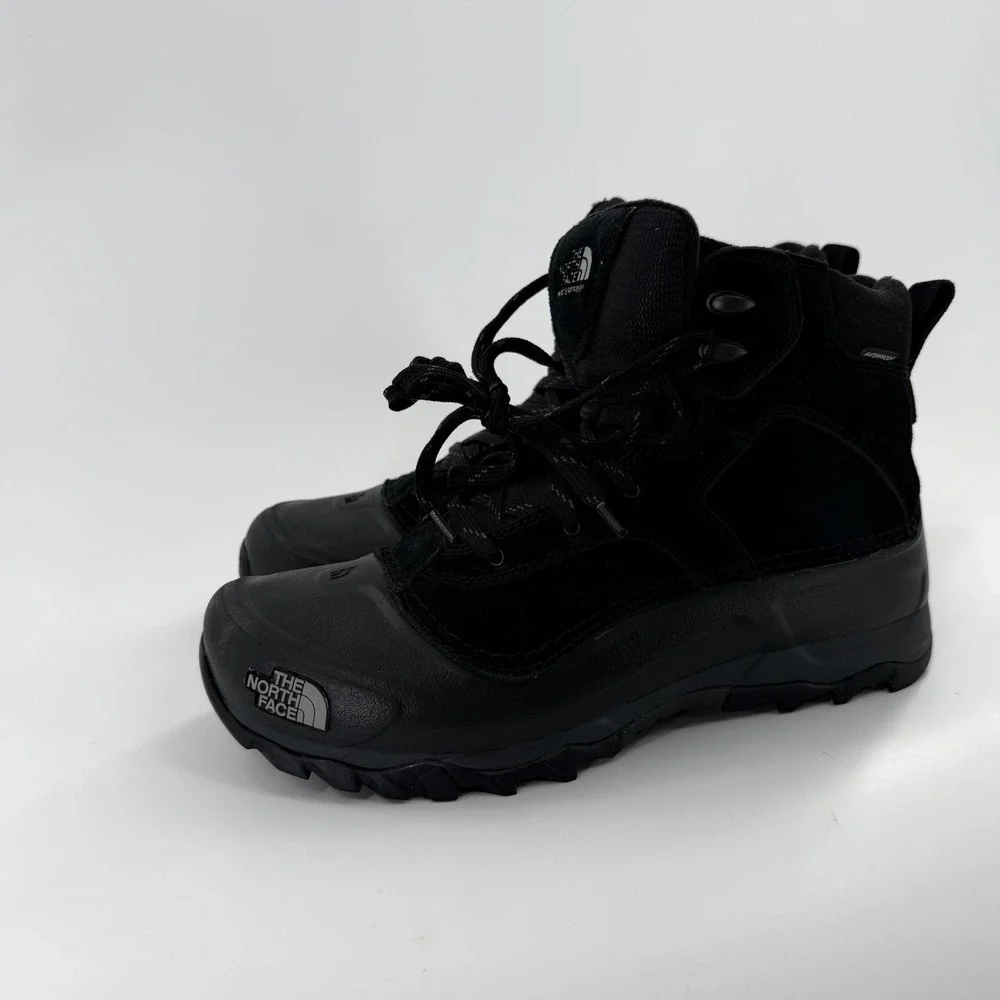 The North Face Chilkat V 400 Waterproof Winter Boots Mens Black Suede Insulated‎